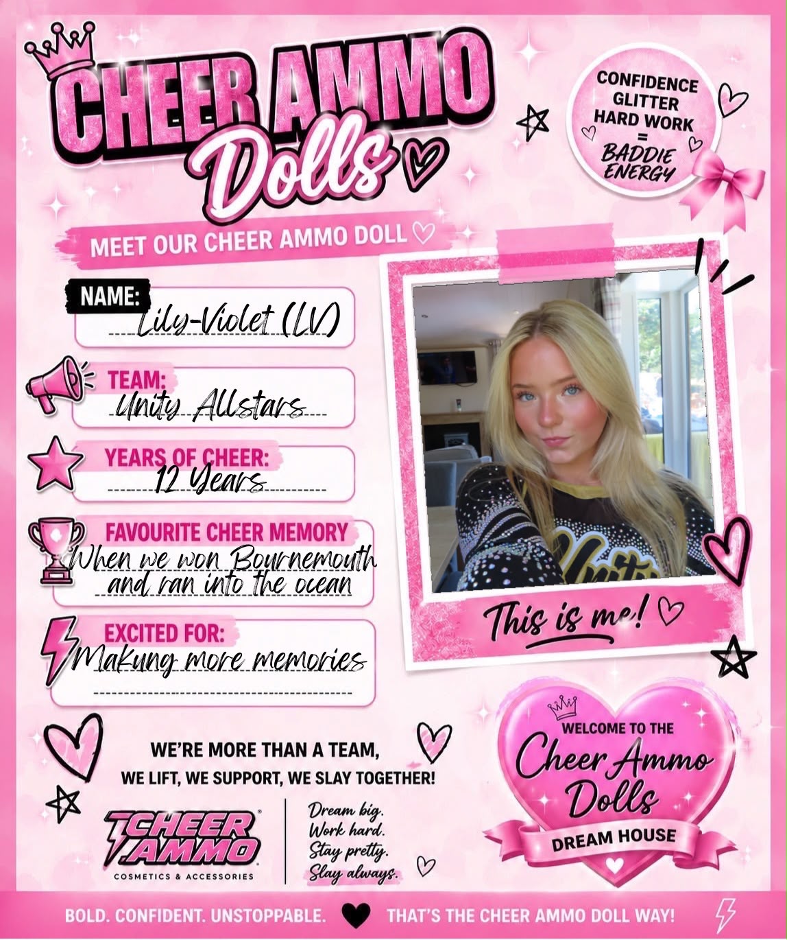 Cheer Ammo Doll: Lily-Violet