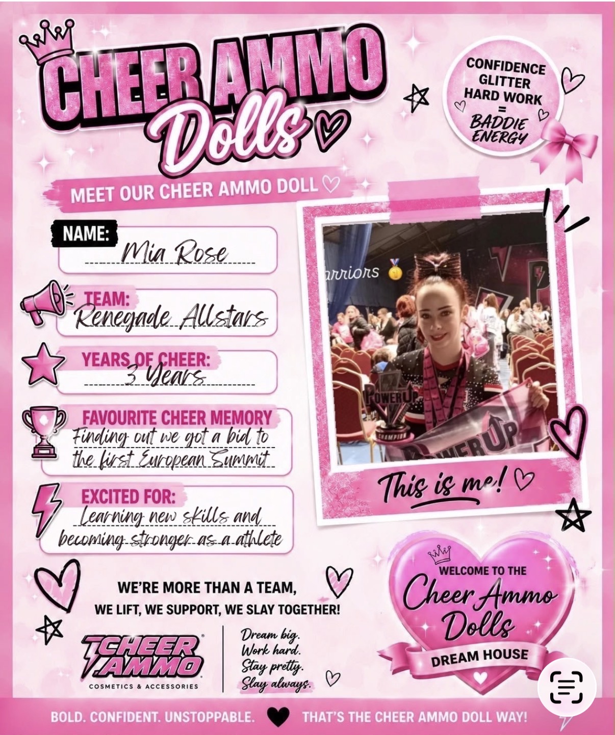 Cheer Ammo Doll: Mia Rose