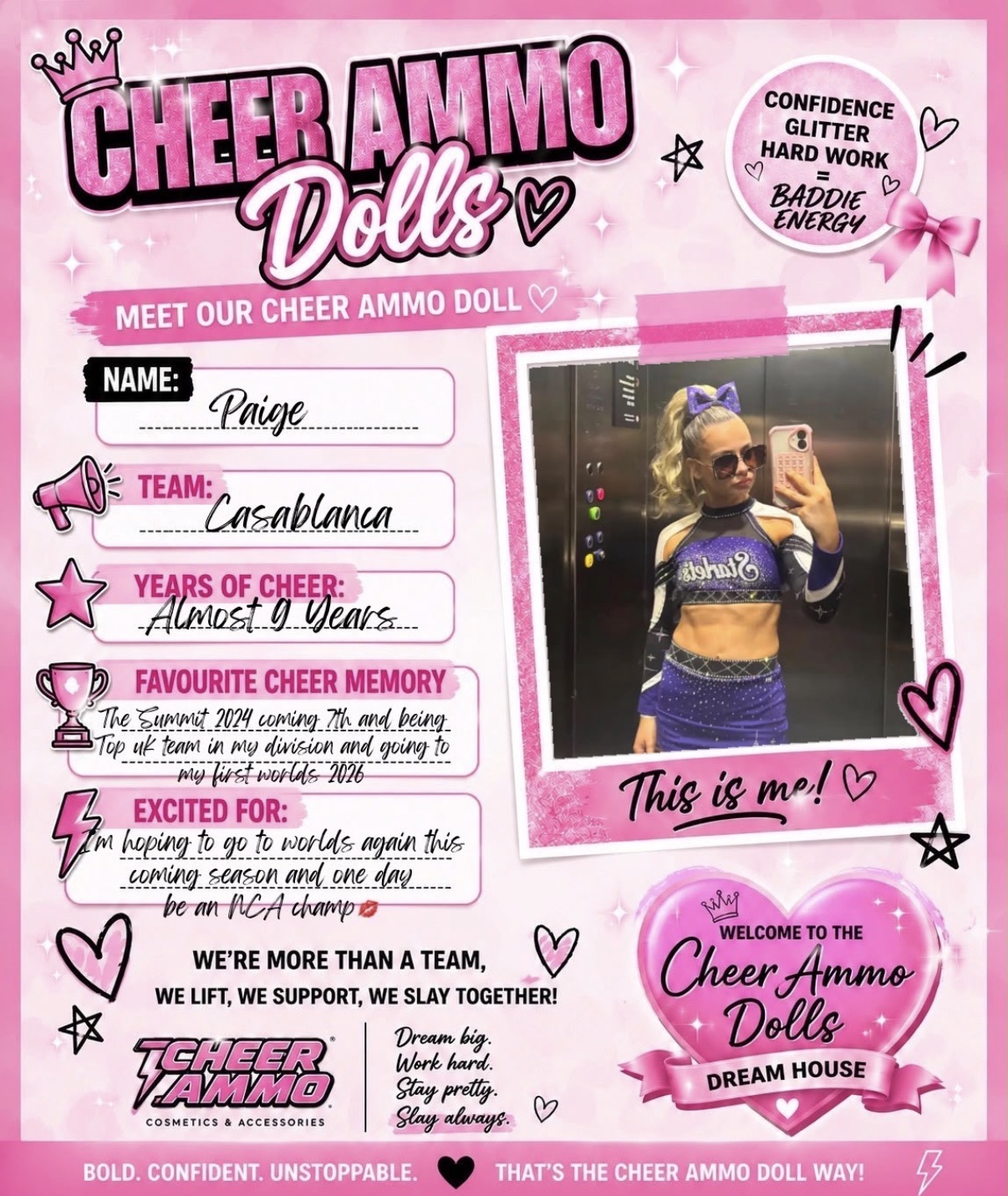 Cheer Ammo Doll: Paige